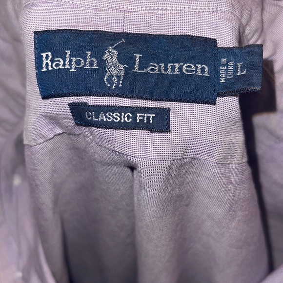 Size L polo Ralph Lauren dress shirt - Picture 3 of 3